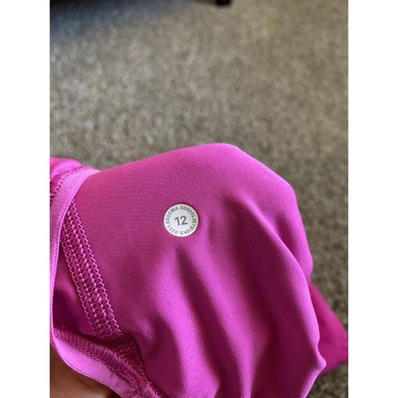 Lululemon 12 Essential Running High Rise Short 4" Pow Pink - Picture 8 of 9
